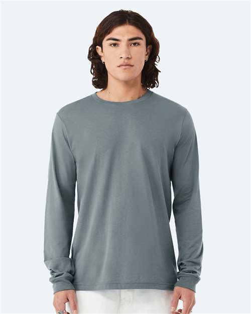 BELLA + CANVAS Unisex Jersey Long Sleeve Tee - Ash