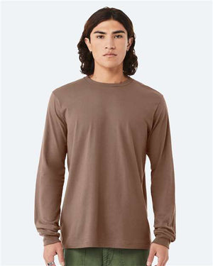 BELLA + CANVAS Unisex Jersey Long Sleeve Tee - Vintage Brown