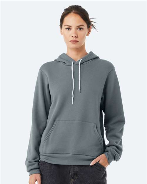 BELLA + CANVAS Unisex Sponge Fleece Hoodie Sweatshirt - Ash