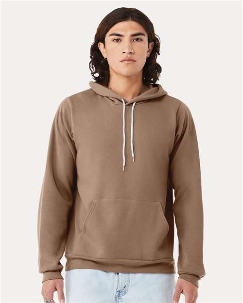 BELLA + CANVAS Unisex Sponge Fleece Hoodie Sweatshirt - Vintage Brown