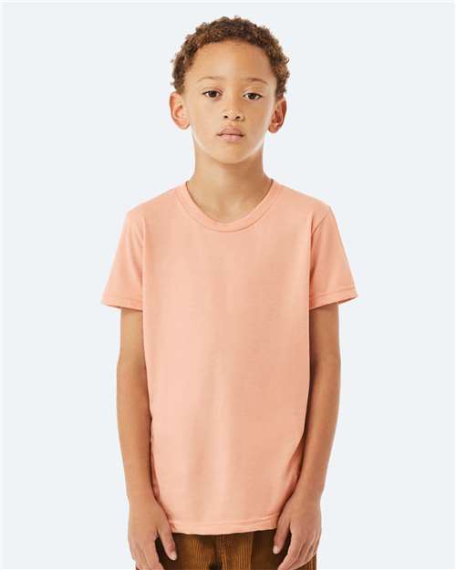 BELLA + CANVAS Youth Jersey Tee - Peach