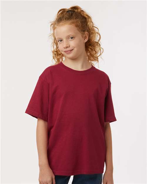 M&O Youth Gold Soft Touch T-Shirt - Cardinal Red