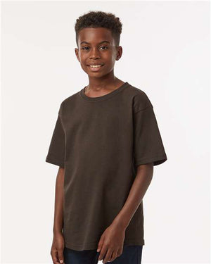 M&O Youth Gold Soft Touch T-Shirt - Chocolate