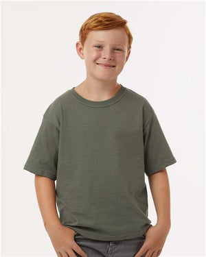M&O Youth Gold Soft Touch T-Shirt - Military Green
