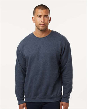 M&O Unisex Crewneck Fleece - Heather Navy