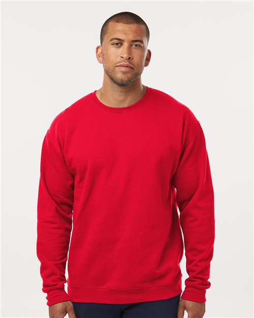 M&O Unisex Crewneck Fleece - Red