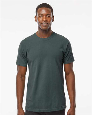 M&O Unisex Vintage Garment-Dyed T-Shirt - Blue Spruce
