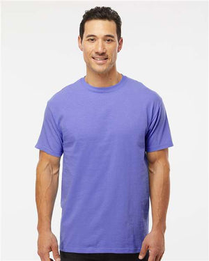 M&O Men's Gold Soft Touch T-Shirt - Violet
