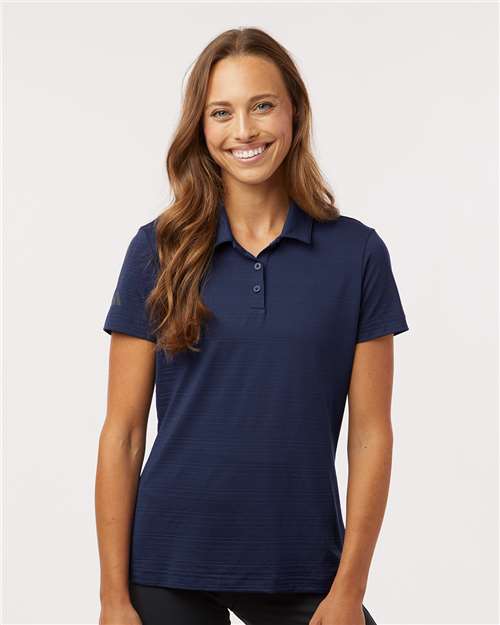 Adidas Women's Textured Stripe Polo
