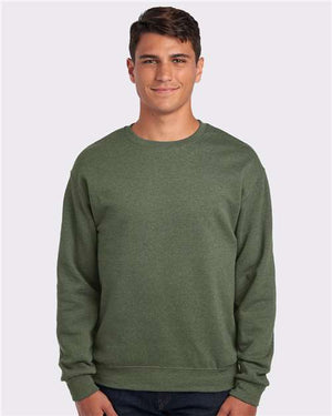 JERZEES Unisex NuBlend® Crewneck Sweatshirt - Military Green Heather