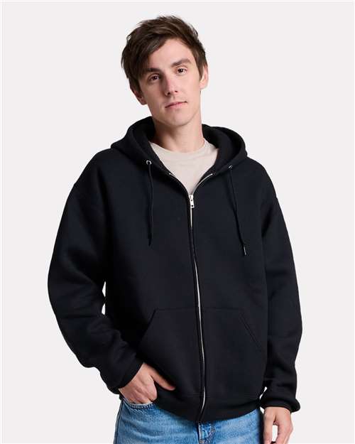 JERZEES Unisex Rugged Full-Zip Hooded Sweatshirt
