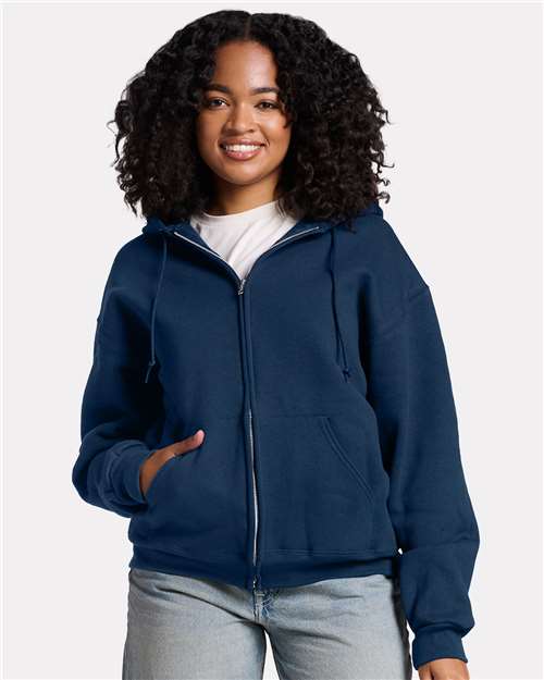 JERZEES Unisex Rugged Full-Zip Hooded Sweatshirt