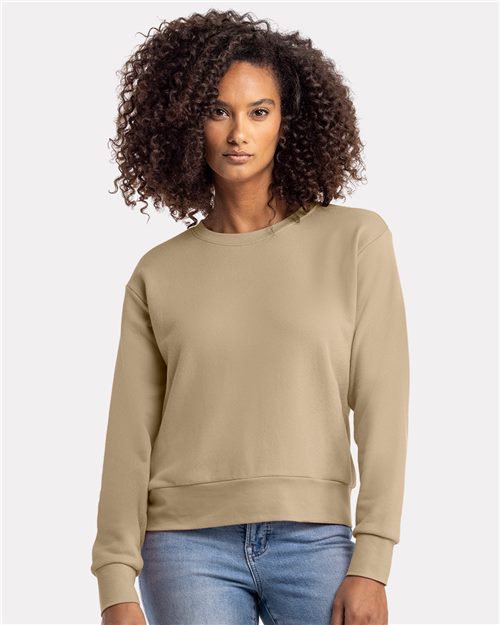 Next Level Women's Laguna Sueded Crewneck Sweatshirt