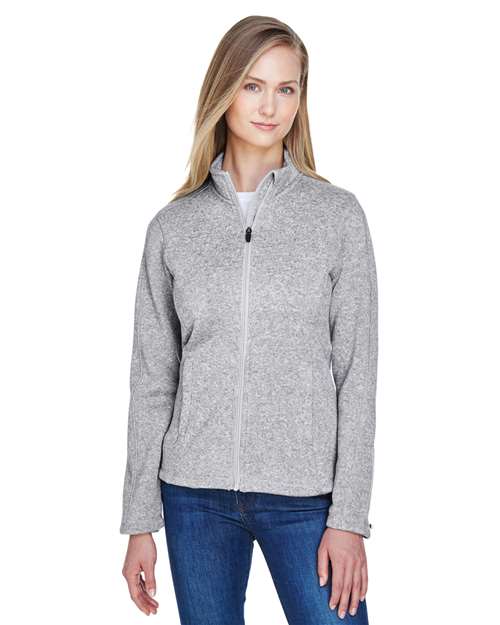 Devon & Jones Women's Bristol Full-Zip Sweater Fleece Jacket