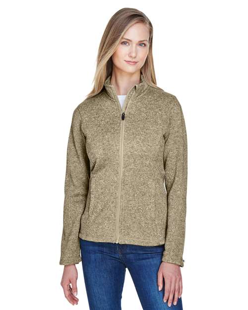 Devon & Jones Women's Bristol Full-Zip Sweater Fleece Jacket