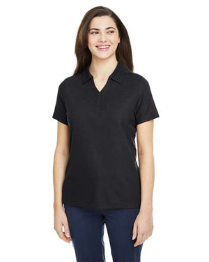 CORE365 Women's Fusion ChromaSoft™ Pique Polo - Black