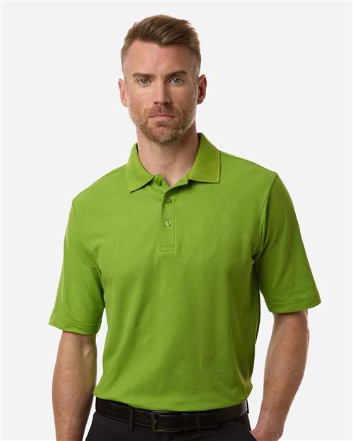 CORE365 Men's Resolve CVC Performance Pique Polo - Acid Green