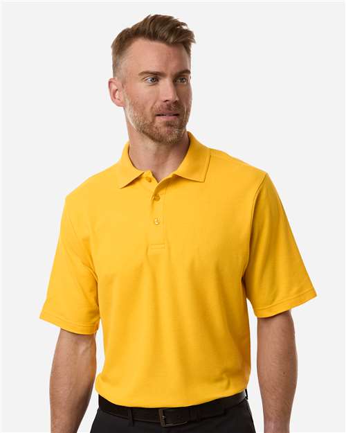 CORE365 Men's Resolve CVC Performance Pique Polo - Acid Green