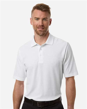 CORE365 Men's Resolve CVC Performance Pique Polo - White