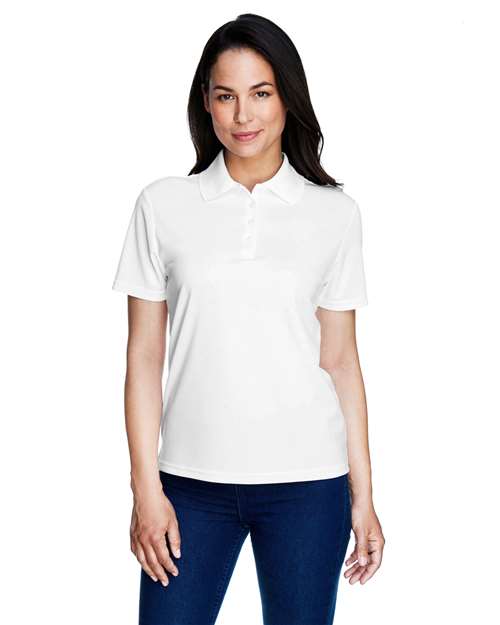 CORE365 Women's Origin Performance Piqué Polo - White