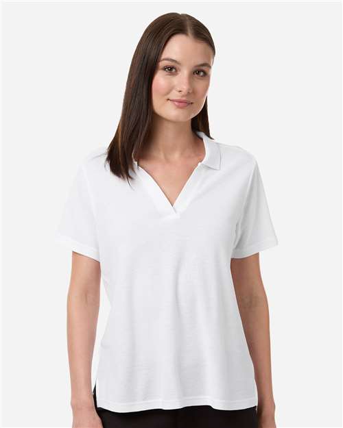 CORE365 Women's Resolve CVC Performance Pique Polo - White