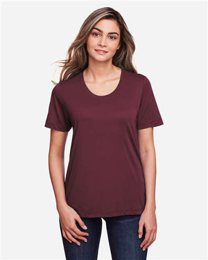 CORE365 Women's Fusion ChromaSoft™ Performance T-Shirt - Burgundy