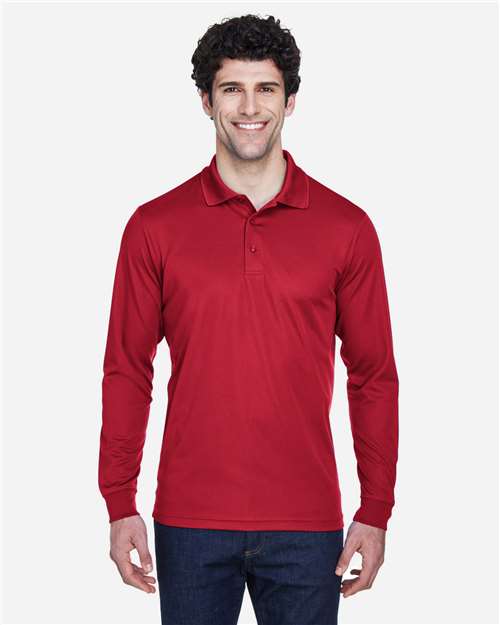 CORE365 Men's Pinnacle Performance Long Sleeve Piqué Polo