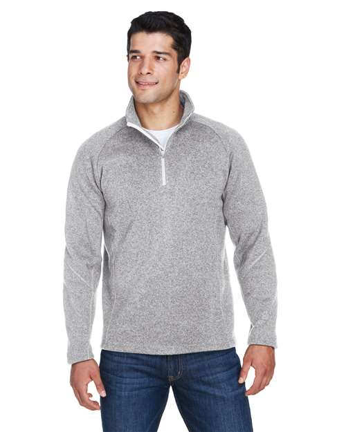 Devon & Jones Unisex Bristol Sweater Fleece Quarter-Zip Pullover