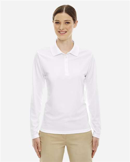 CORE365 Women's Pinnacle Performance Long Sleeve Piqué Polo