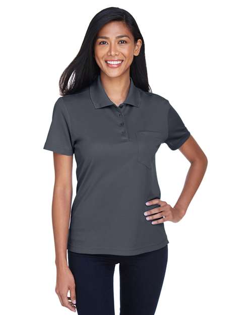 CORE365 Women's Origin Performance Piqué Polo with Pocket