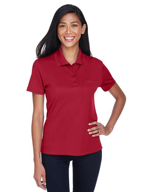 CORE365 Women's Origin Performance Piqué Polo with Pocket