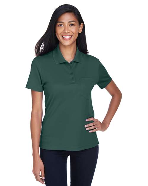 CORE365 Women's Origin Performance Piqué Polo with Pocket