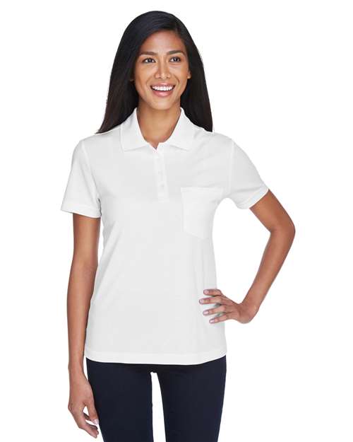 CORE365 Women's Origin Performance Piqué Polo with Pocket