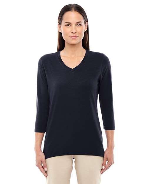 Devon & Jones Women's Perfect Fit™ Bracelet-Length V-Neck Top