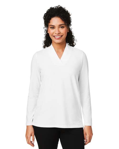 Devon & Jones Women's Raleigh Shawl Collar Knit Top