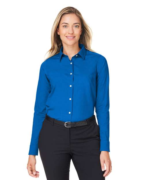 Devon & Jones Women's CrownLux Performance® Spencer Poplin Dress Shirt