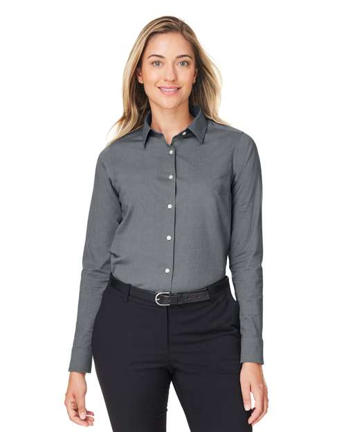Devon & Jones Women's CrownLux Performance® Spencer Poplin Dress Shirt