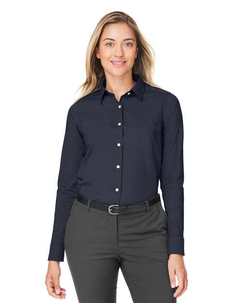 Devon & Jones Women's CrownLux Performance® Spencer Poplin Dress Shirt