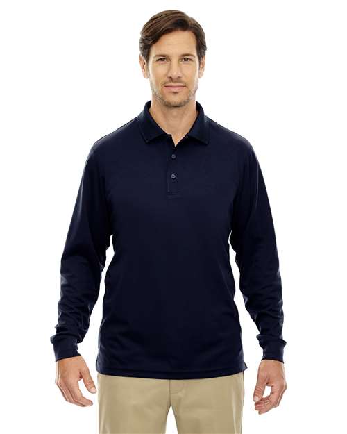 CORE365 Men's Tall Pinnacle Performance Long Sleeve Piqué Polo