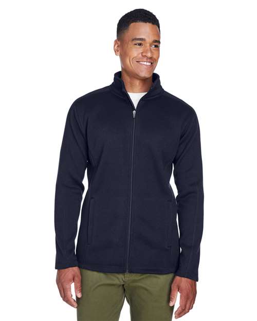 Devon & Jones Men's Bristol Full-Zip Sweater Fleece Jacket