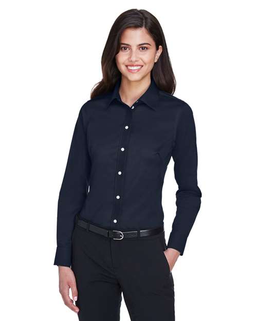 Devon & Jones Women's Crown Collection® Solid Stretch Twill Woven Dress Shirt