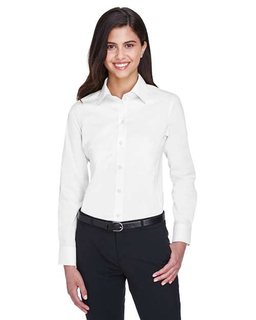 Devon & Jones Women's Crown Collection® Solid Stretch Twill Woven Dress Shirt