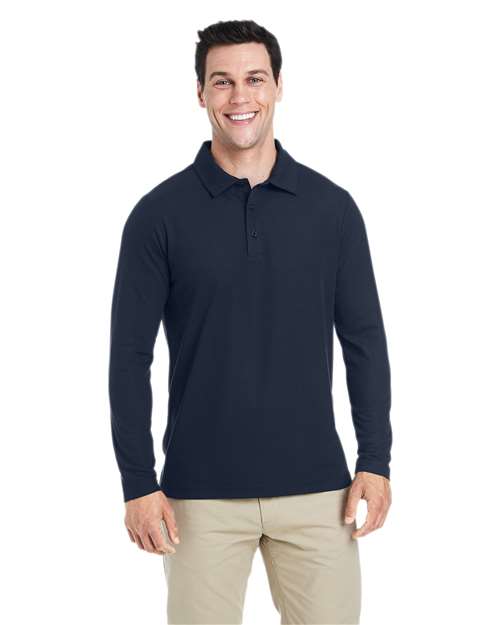 CORE365 Men's Fusion ChromaSoft™ Long Sleeve Pique Polo