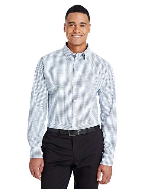 Devon & Jones Men's CrownLux Performance® Micro Windowpane Woven Dress Shirt