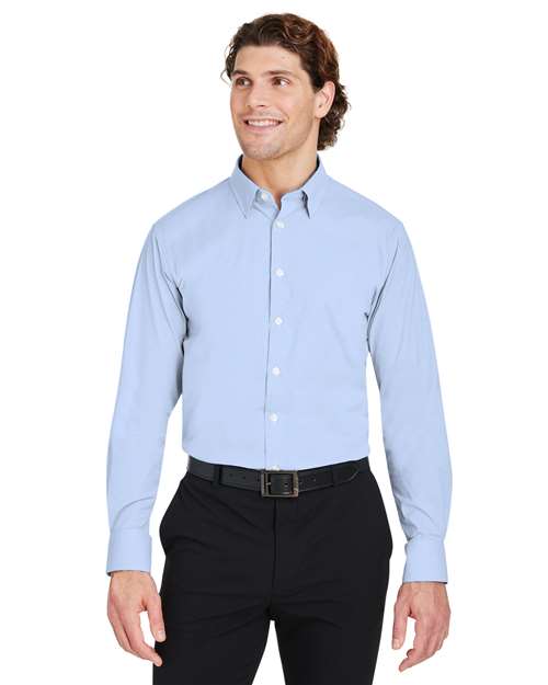 Devon & Jones Men's CrownLux Performance® Microstripe Dress Shirt