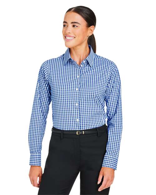 Devon & Jones Women's CrownLux Performance® Gingham Dress Shirt