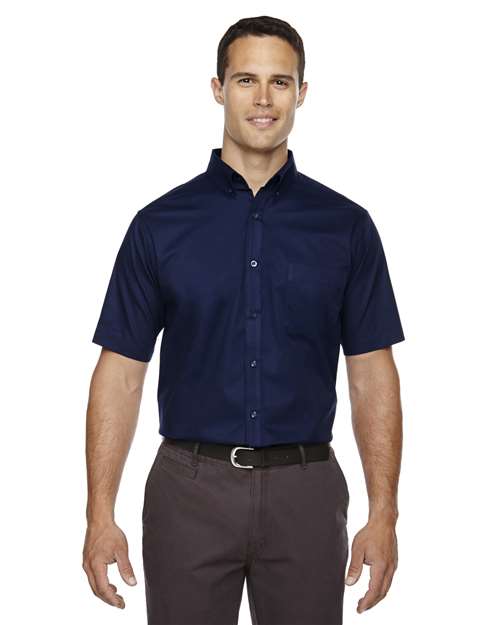 CORE365 Men's Tall Optimum Short Sleeve Twill Dress Shirt