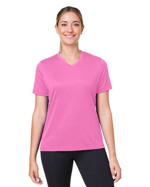 Team 365 Women's Zone Performance Mesh T-Shirt - Sport Charity Pink