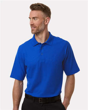 Harriton Men's Maverick CVC Pique Polo - True Royal