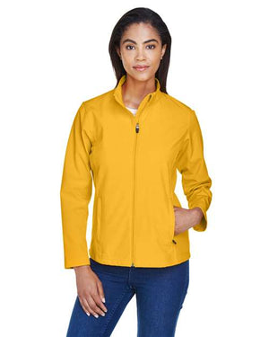 Team 365 Women's Leader Soft Shell Jacket - Sport Athletic Gold